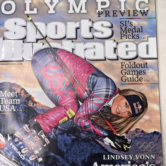 Sports Illustrated Magazine u February 8 2010 Vol 112 No 5 Team USA Lindsey Vonn - Picture 2 of 12